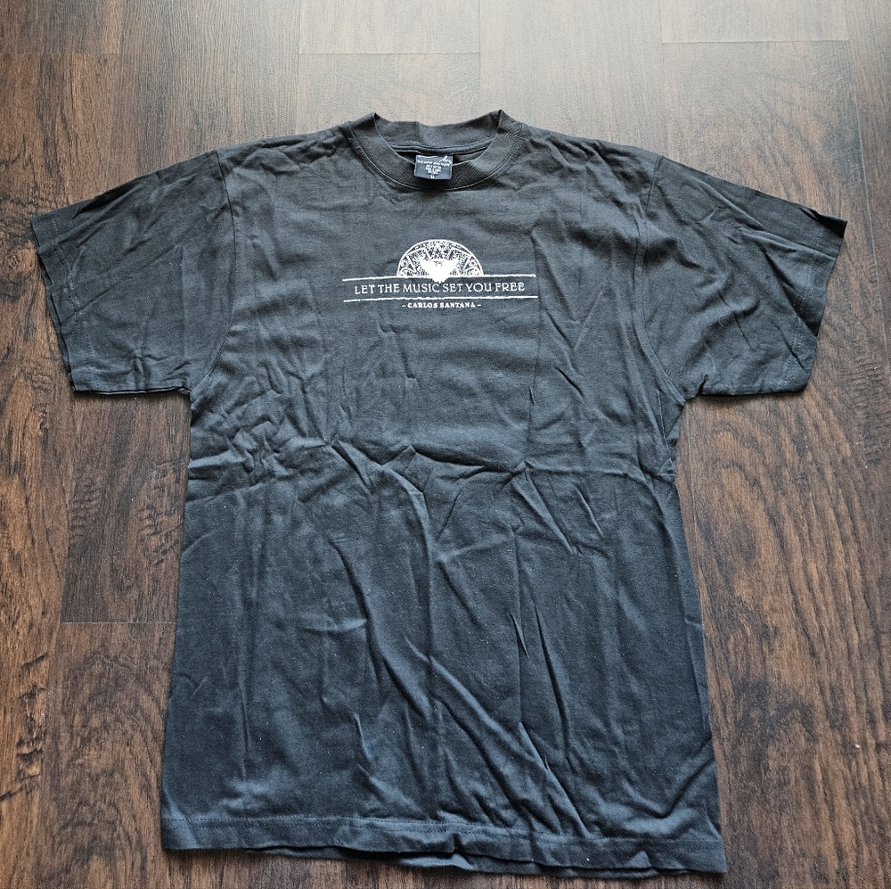 Vintage Carlos Santana Let The Music Set You Free T-shirt